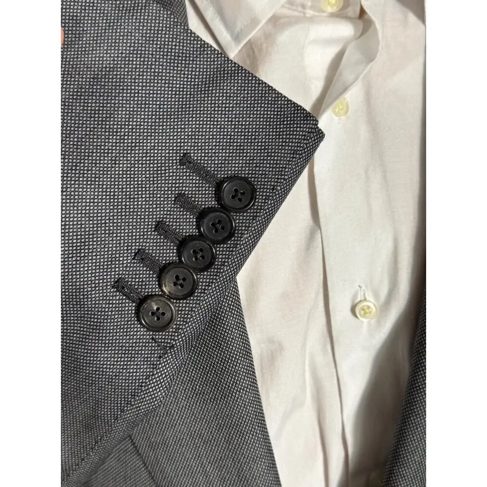 Tom Ford Gray Birdseye Peak Lapel Blazer Sportcoat 52IT 42R US Windsor Fit A